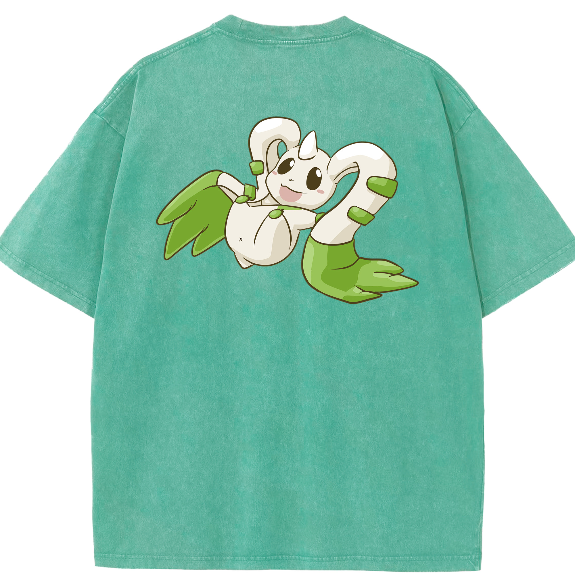 （画像用） Digimon デジタルモンスター/デジモン 綿100% ヴィンテージ風 半袖Tシャツ（背面プリント）